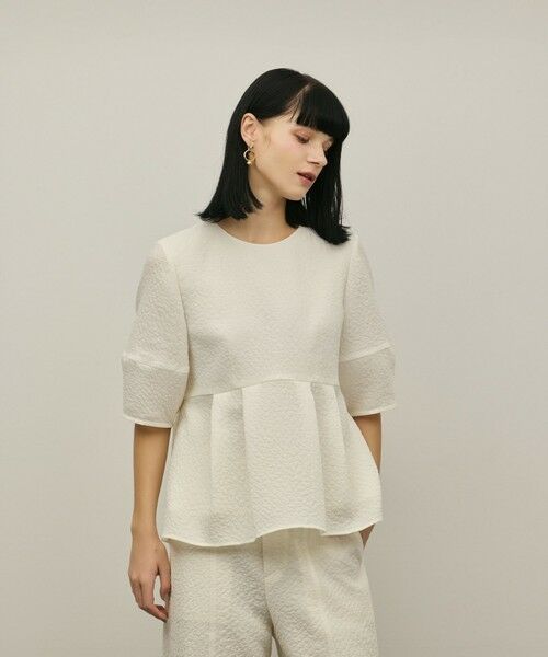 GRACE CONTINENTAL / グレースコンチネンタル その他トップス | オーガンジージャガードトップ | 詳細7