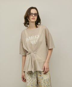 GRACE CONTINENTAL / グレースコンチネンタル カットソー | タックロゴTシャツ