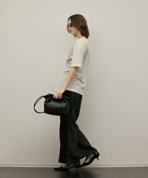 GRACE CONTINENTAL / グレースコンチネンタル カットソー | タックロゴTシャツ | 詳細1