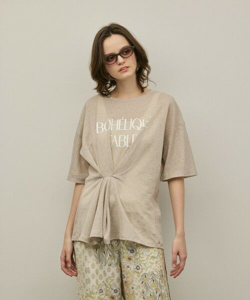 GRACE CONTINENTAL / グレースコンチネンタル カットソー | タックロゴTシャツ | 詳細18