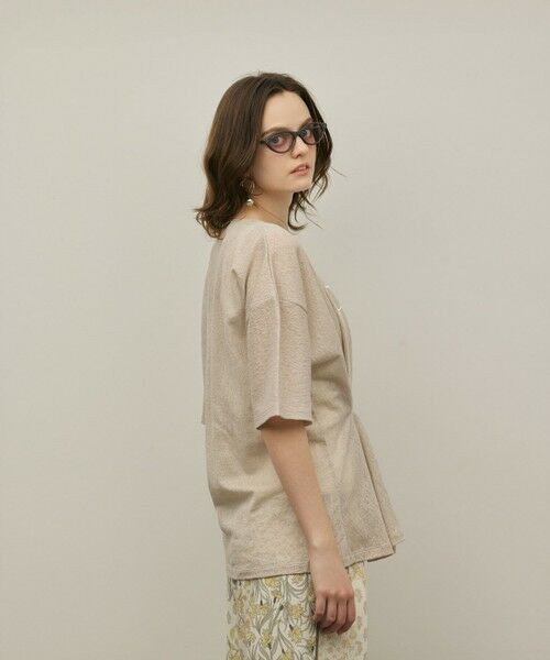 GRACE CONTINENTAL / グレースコンチネンタル カットソー | タックロゴTシャツ | 詳細21