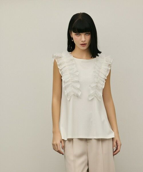 GRACE CONTINENTAL / グレースコンチネンタル その他トップス | フリル切替カットトップ | 詳細8