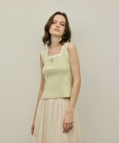 GRACE CONTINENTAL / グレースコンチネンタル その他トップス | バイカラーリブニットノースリーブ