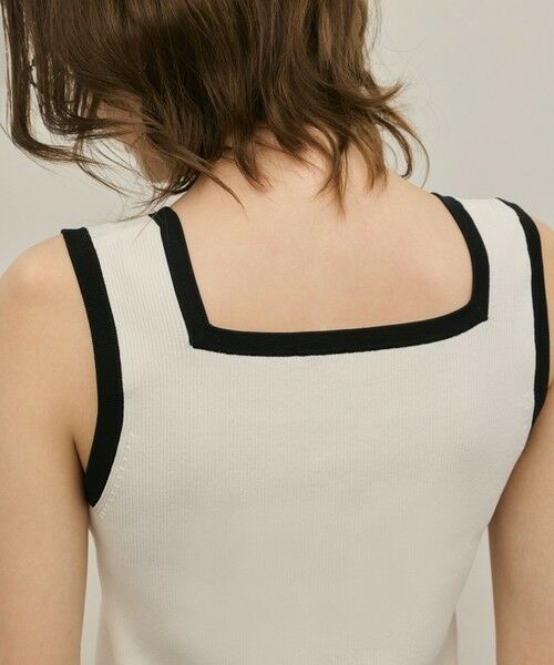GRACE CONTINENTAL / グレースコンチネンタル その他トップス | バイカラーリブニットノースリーブ | 詳細11