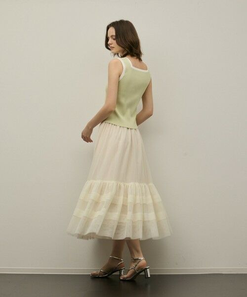 GRACE CONTINENTAL / グレースコンチネンタル その他トップス | バイカラーリブニットノースリーブ | 詳細14