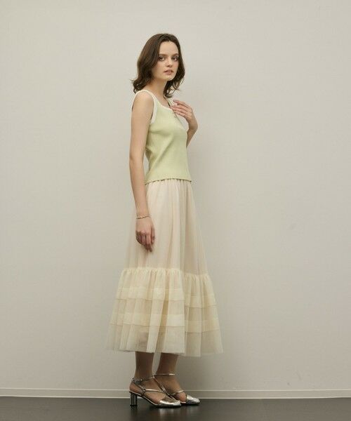 GRACE CONTINENTAL / グレースコンチネンタル その他トップス | バイカラーリブニットノースリーブ | 詳細16