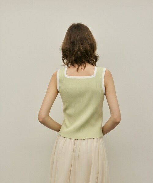 GRACE CONTINENTAL / グレースコンチネンタル その他トップス | バイカラーリブニットノースリーブ | 詳細19