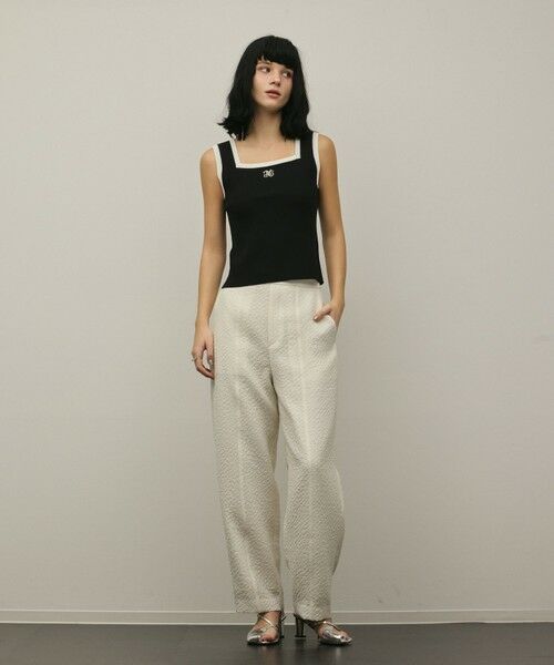 GRACE CONTINENTAL / グレースコンチネンタル その他トップス | バイカラーリブニットノースリーブ | 詳細21