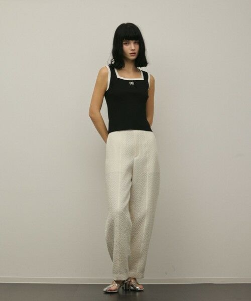 GRACE CONTINENTAL / グレースコンチネンタル その他トップス | バイカラーリブニットノースリーブ | 詳細22