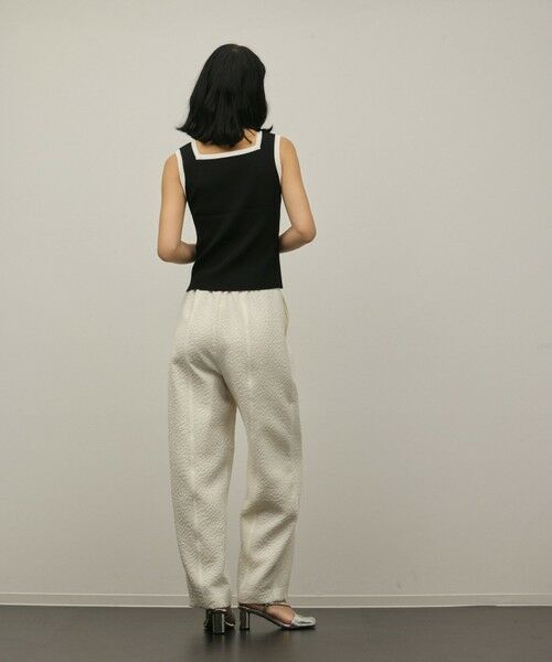 GRACE CONTINENTAL / グレースコンチネンタル その他トップス | バイカラーリブニットノースリーブ | 詳細25