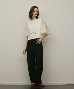 GRACE CONTINENTAL / グレースコンチネンタル カーディガン・ボレロ | シアーケープニットカーディガン