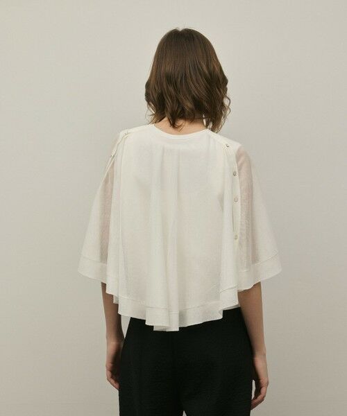 GRACE CONTINENTAL / グレースコンチネンタル カーディガン・ボレロ | シアーケープニットカーディガン | 詳細4