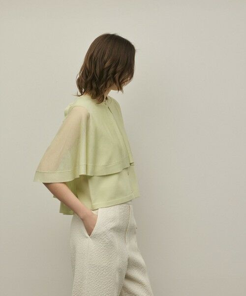 GRACE CONTINENTAL / グレースコンチネンタル カーディガン・ボレロ | シアーケープニットカーディガン | 詳細13