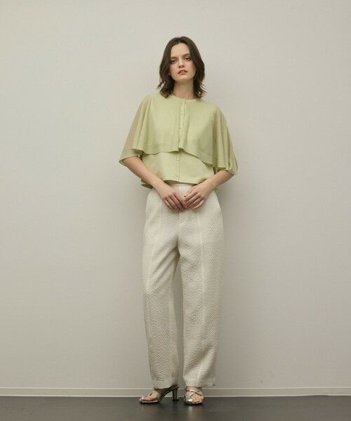 GRACE CONTINENTAL / グレースコンチネンタル カーディガン・ボレロ | シアーケープニットカーディガン | 詳細14