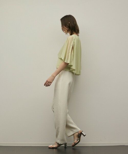 GRACE CONTINENTAL / グレースコンチネンタル カーディガン・ボレロ | シアーケープニットカーディガン | 詳細15