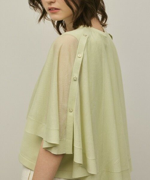 GRACE CONTINENTAL / グレースコンチネンタル カーディガン・ボレロ | シアーケープニットカーディガン | 詳細19
