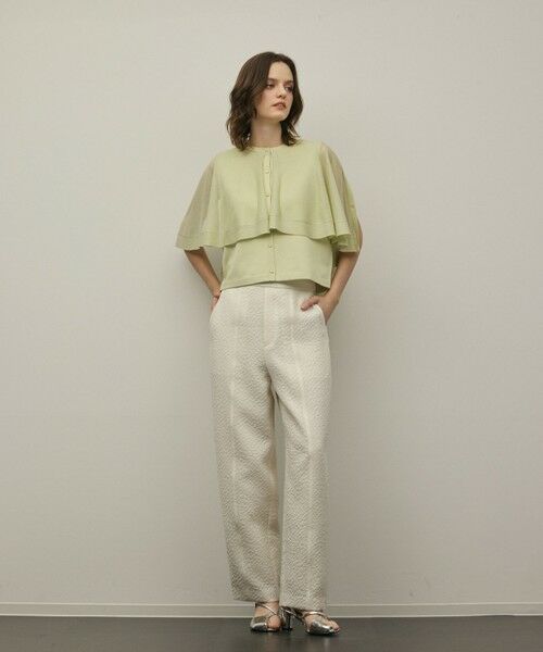 GRACE CONTINENTAL / グレースコンチネンタル カーディガン・ボレロ | シアーケープニットカーディガン | 詳細9