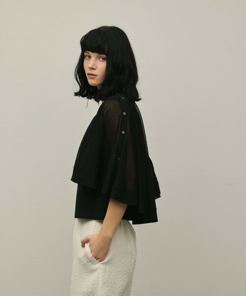 GRACE CONTINENTAL / グレースコンチネンタル カーディガン・ボレロ | シアーケープニットカーディガン | 詳細25
