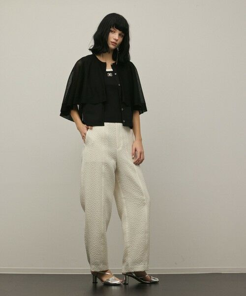 GRACE CONTINENTAL / グレースコンチネンタル カーディガン・ボレロ | シアーケープニットカーディガン | 詳細28