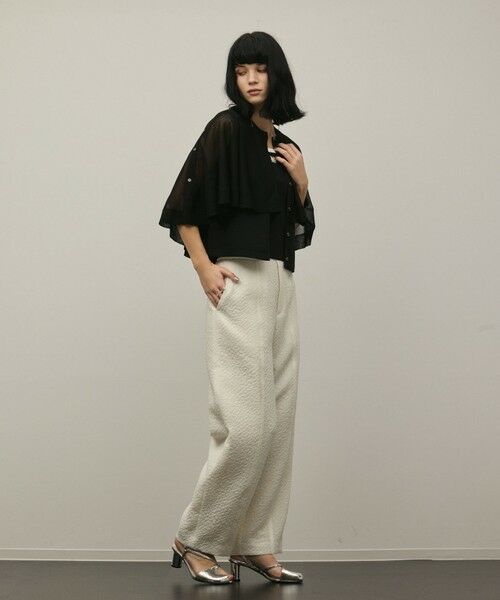 GRACE CONTINENTAL / グレースコンチネンタル カーディガン・ボレロ | シアーケープニットカーディガン | 詳細30