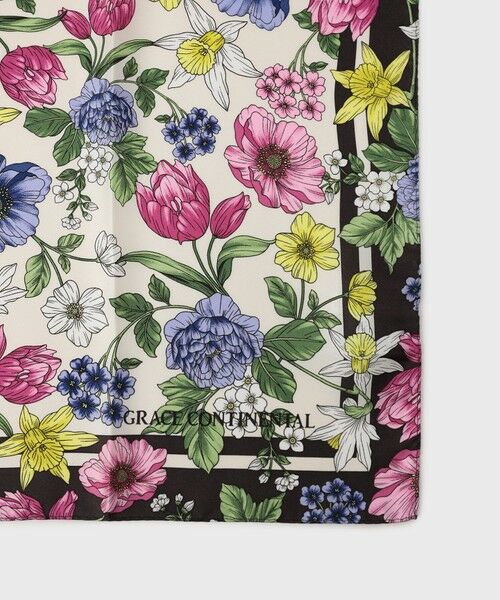 GRACE CONTINENTAL / グレースコンチネンタル バンダナ・スカーフ | フラワーシルクスカーフ | 詳細3
