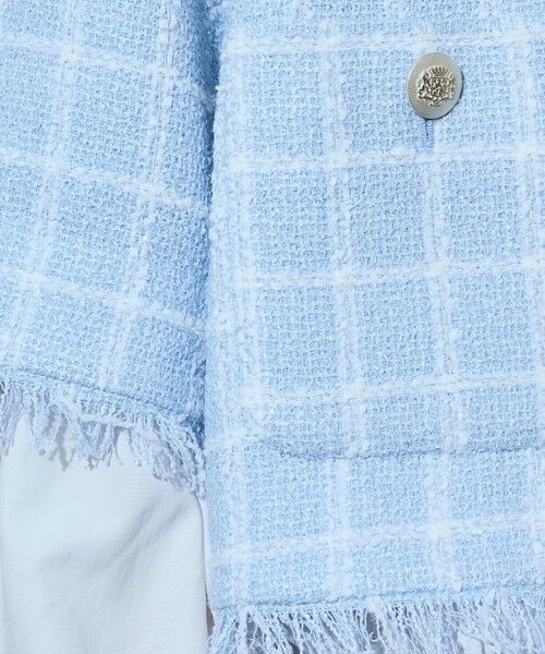 GRACE CONTINENTAL / グレースコンチネンタル ノーカラージャケット | ハーフスリーブツイードジャケット | 詳細4