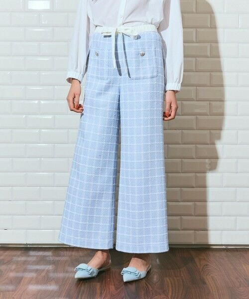 GRACE CONTINENTAL / グレースコンチネンタル その他パンツ | ツイードイージーパンツ | 詳細1