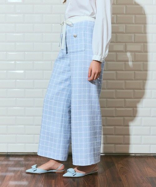 GRACE CONTINENTAL / グレースコンチネンタル その他パンツ | ツイードイージーパンツ | 詳細2