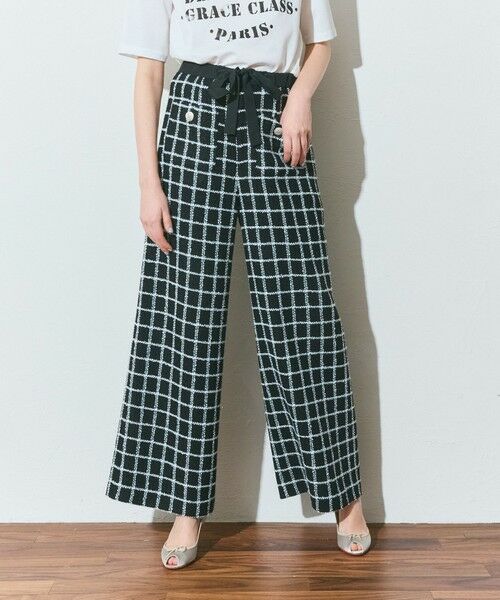 GRACE CONTINENTAL / グレースコンチネンタル その他パンツ | ツイードイージーパンツ | 詳細8