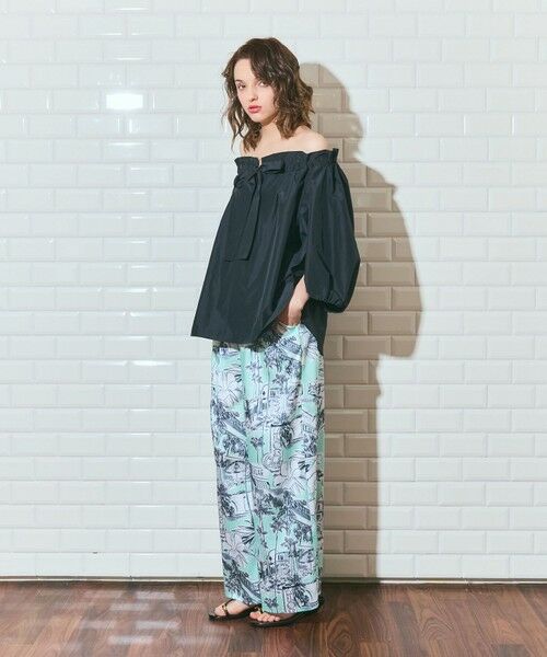 GRACE CONTINENTAL / グレースコンチネンタル その他パンツ | リゾートプリントイージーパンツ | 詳細16