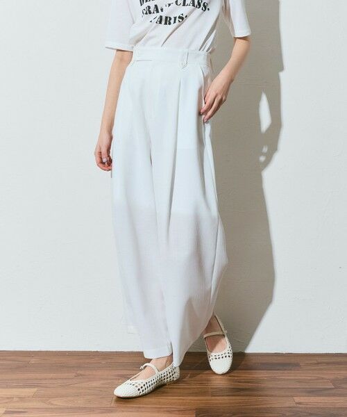 GRACE CONTINENTAL / グレースコンチネンタル その他パンツ | リネンタッチタックパンツ | 詳細2