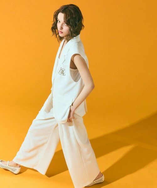 GRACE CONTINENTAL / グレースコンチネンタル その他パンツ | リネンタッチタックパンツ | 詳細7