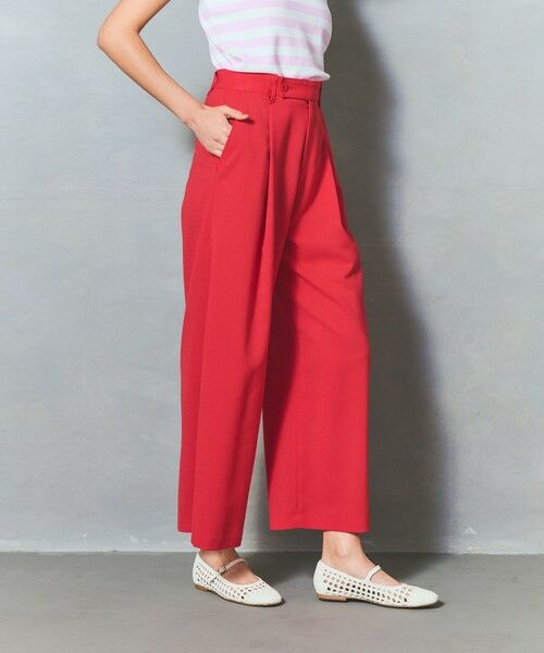 GRACE CONTINENTAL / グレースコンチネンタル その他パンツ | リネンタッチタックパンツ | 詳細11