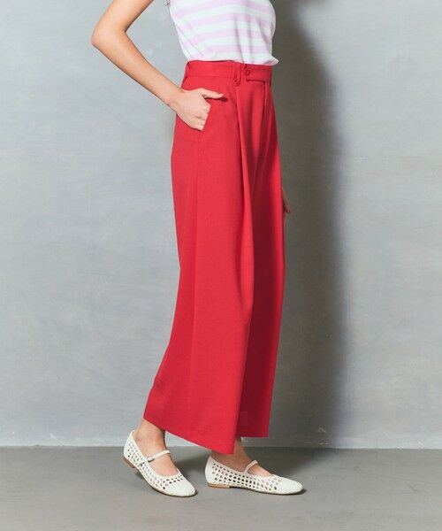 GRACE CONTINENTAL / グレースコンチネンタル その他パンツ | リネンタッチタックパンツ | 詳細12