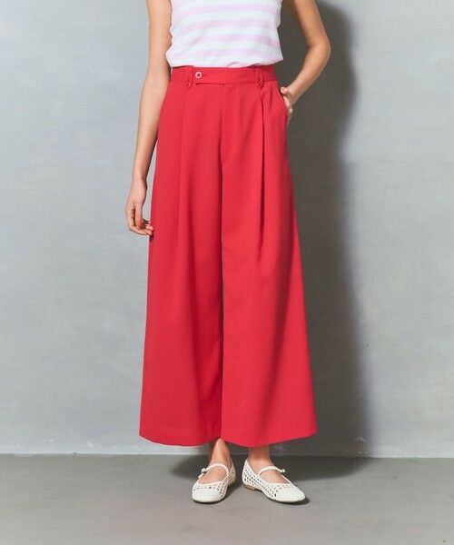 GRACE CONTINENTAL / グレースコンチネンタル その他パンツ | リネンタッチタックパンツ | 詳細8