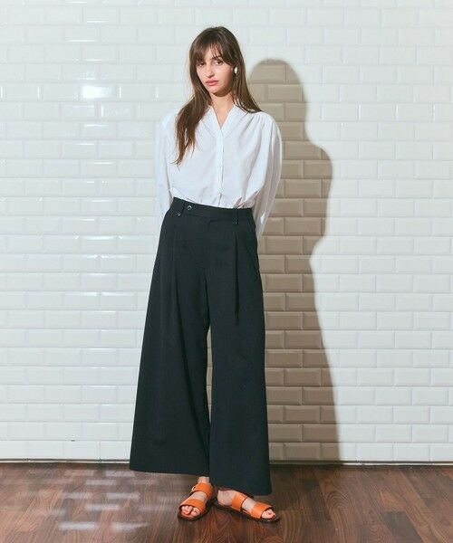 GRACE CONTINENTAL / グレースコンチネンタル その他パンツ | リネンタッチタックパンツ | 詳細17