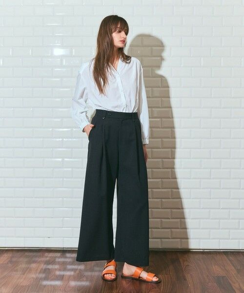 GRACE CONTINENTAL / グレースコンチネンタル その他パンツ | リネンタッチタックパンツ | 詳細18