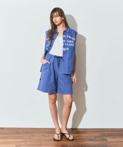 GRACE CONTINENTAL / グレースコンチネンタル その他パンツ | ヘリンボーンツイルハーフパンツ