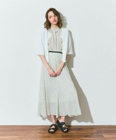 GRACE CONTINENTAL / グレースコンチネンタル ロング・マキシ丈スカート | ドットジャガードスカート