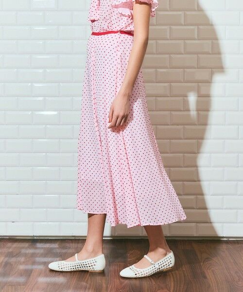 GRACE CONTINENTAL / グレースコンチネンタル ロング・マキシ丈スカート | ドットジャガードスカート | 詳細8