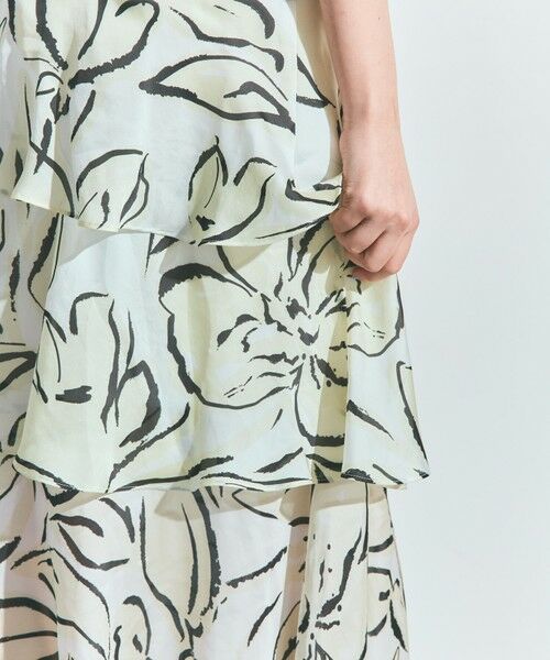 GRACE CONTINENTAL / グレースコンチネンタル ミニ・ひざ丈スカート | プリントレイヤードスカート | 詳細5