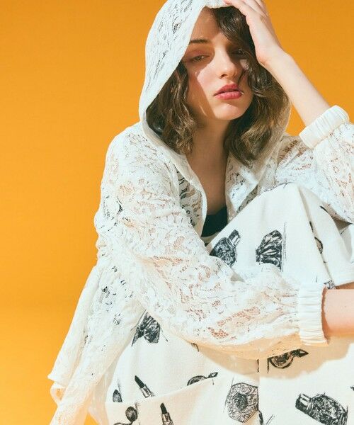 GRACE CONTINENTAL / グレースコンチネンタル ミニ・ひざ丈スカート | パフュームプリントパイルスカート | 詳細8