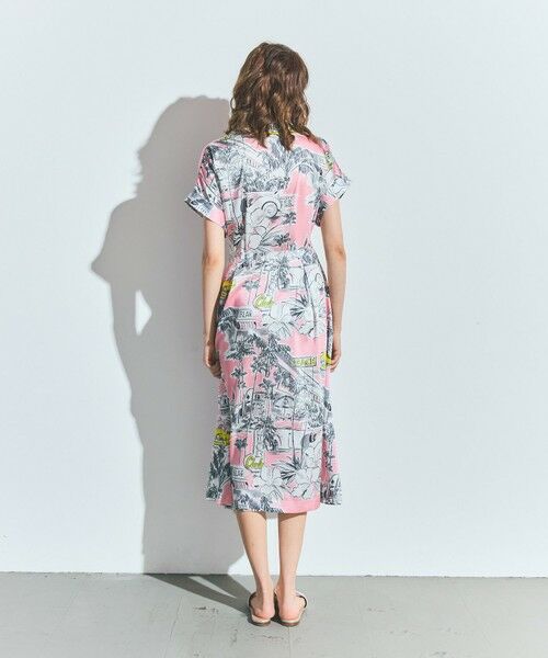 GRACE CONTINENTAL / グレースコンチネンタル ミニ丈・ひざ丈ワンピース | リゾートプリントツイルドレス | 詳細2
