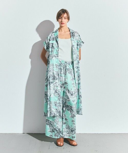 GRACE CONTINENTAL / グレースコンチネンタル ミニ丈・ひざ丈ワンピース | リゾートプリントツイルドレス | 詳細5