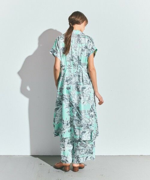 GRACE CONTINENTAL / グレースコンチネンタル ミニ丈・ひざ丈ワンピース | リゾートプリントツイルドレス | 詳細6