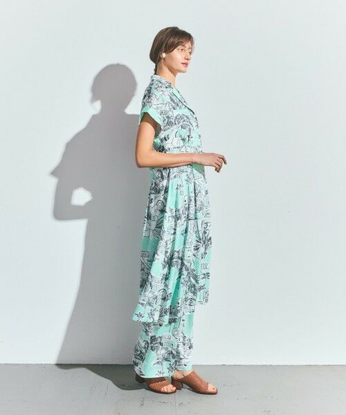 GRACE CONTINENTAL / グレースコンチネンタル ミニ丈・ひざ丈ワンピース | リゾートプリントツイルドレス | 詳細8
