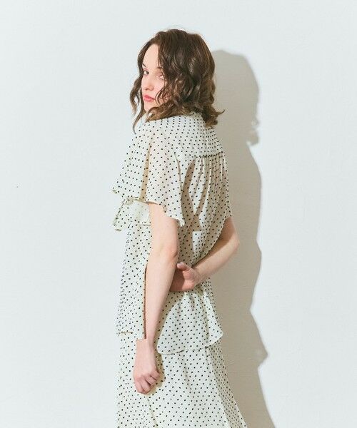 GRACE CONTINENTAL / グレースコンチネンタル シャツ・ブラウス | ドットジャガードボウタイブラウス | 詳細2