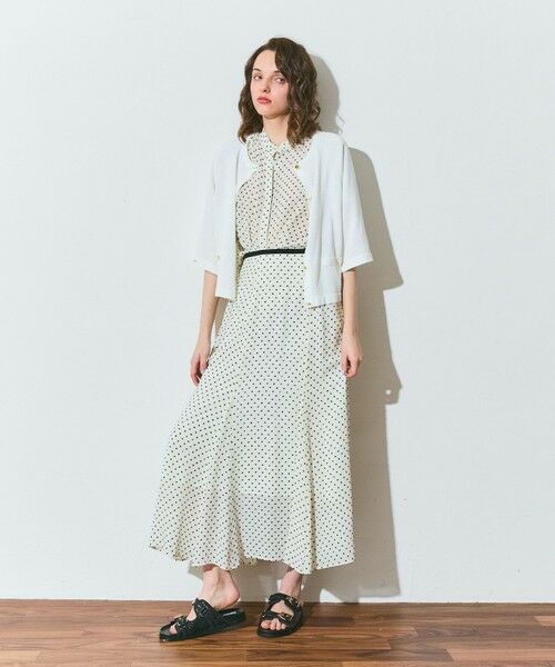 GRACE CONTINENTAL / グレースコンチネンタル シャツ・ブラウス | ドットジャガードボウタイブラウス | 詳細5