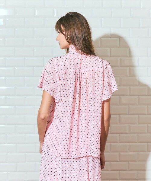 GRACE CONTINENTAL / グレースコンチネンタル シャツ・ブラウス | ドットジャガードボウタイブラウス | 詳細9