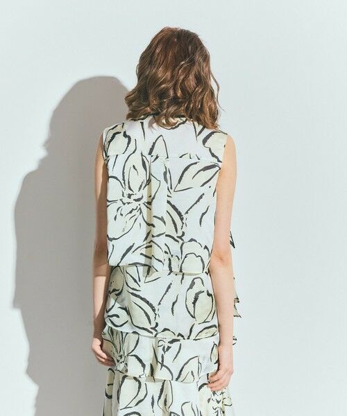 GRACE CONTINENTAL / グレースコンチネンタル シャツ・ブラウス | プリントレイヤードノースリーブ | 詳細4